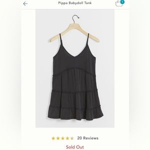 NWT Anthropologie Tank. Pippa Babydoll longer length tank XS. (24.75” long)
